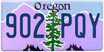 OR license plate 902PQY