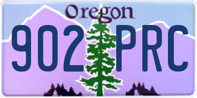 OR license plate 902PRC