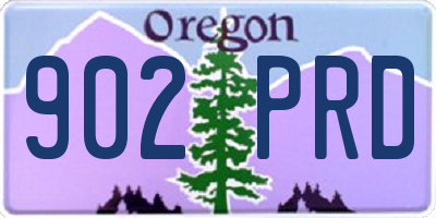 OR license plate 902PRD