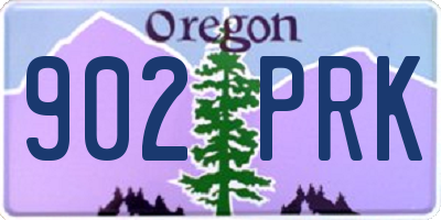 OR license plate 902PRK