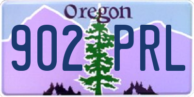 OR license plate 902PRL