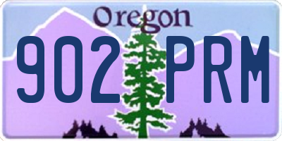 OR license plate 902PRM