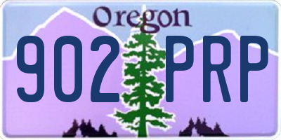 OR license plate 902PRP
