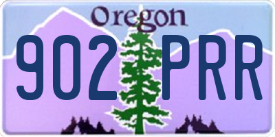 OR license plate 902PRR