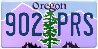 OR license plate 902PRS