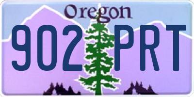 OR license plate 902PRT