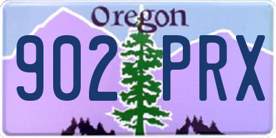 OR license plate 902PRX