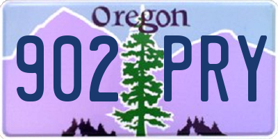 OR license plate 902PRY