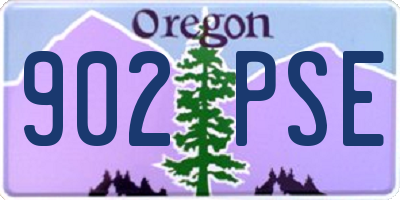 OR license plate 902PSE