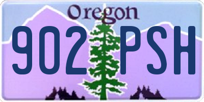 OR license plate 902PSH