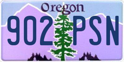 OR license plate 902PSN