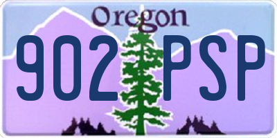 OR license plate 902PSP