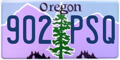 OR license plate 902PSQ