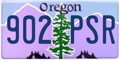 OR license plate 902PSR