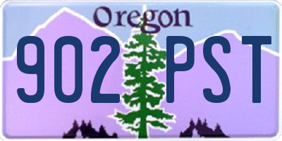 OR license plate 902PST