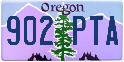 OR license plate 902PTA