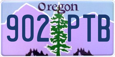 OR license plate 902PTB