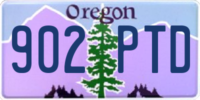 OR license plate 902PTD