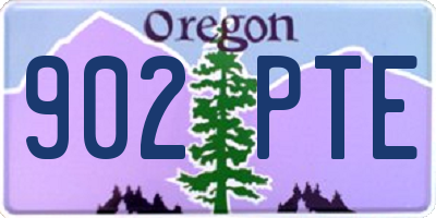 OR license plate 902PTE