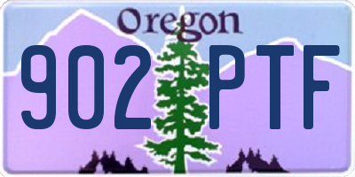 OR license plate 902PTF