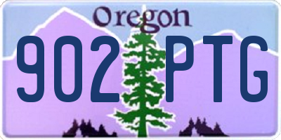 OR license plate 902PTG