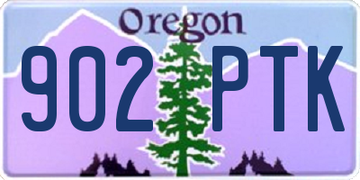 OR license plate 902PTK