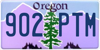 OR license plate 902PTM