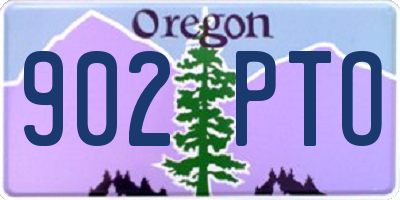 OR license plate 902PTO