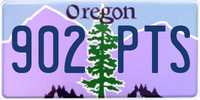 OR license plate 902PTS