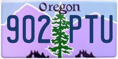 OR license plate 902PTU
