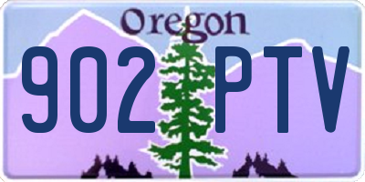 OR license plate 902PTV