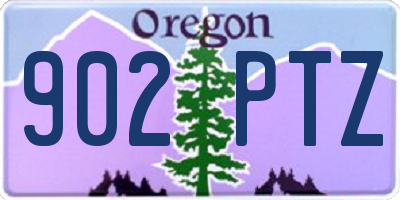 OR license plate 902PTZ