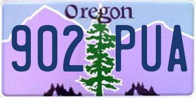 OR license plate 902PUA