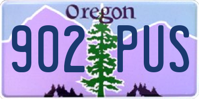 OR license plate 902PUS