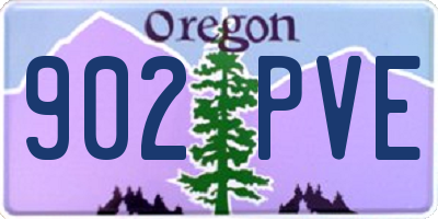 OR license plate 902PVE