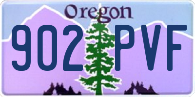 OR license plate 902PVF