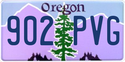 OR license plate 902PVG