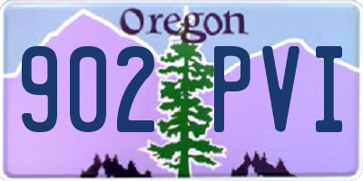 OR license plate 902PVI