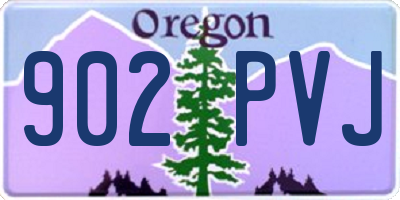 OR license plate 902PVJ
