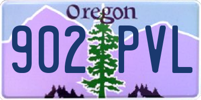 OR license plate 902PVL