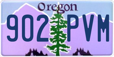 OR license plate 902PVM