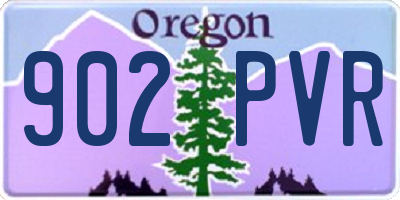 OR license plate 902PVR