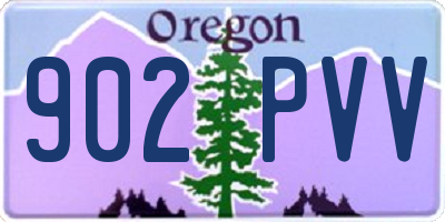 OR license plate 902PVV