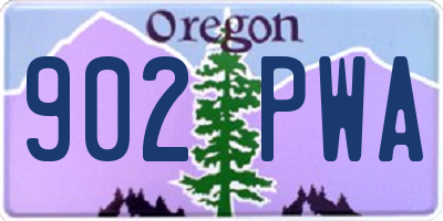 OR license plate 902PWA