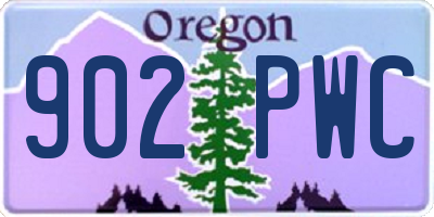 OR license plate 902PWC