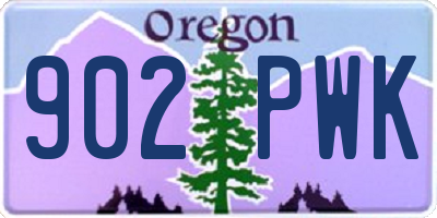 OR license plate 902PWK