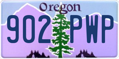 OR license plate 902PWP