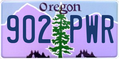 OR license plate 902PWR