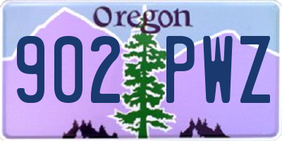 OR license plate 902PWZ