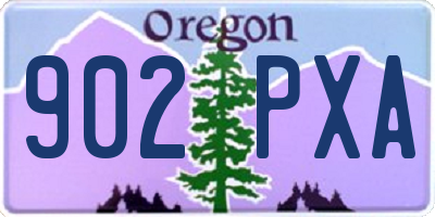 OR license plate 902PXA